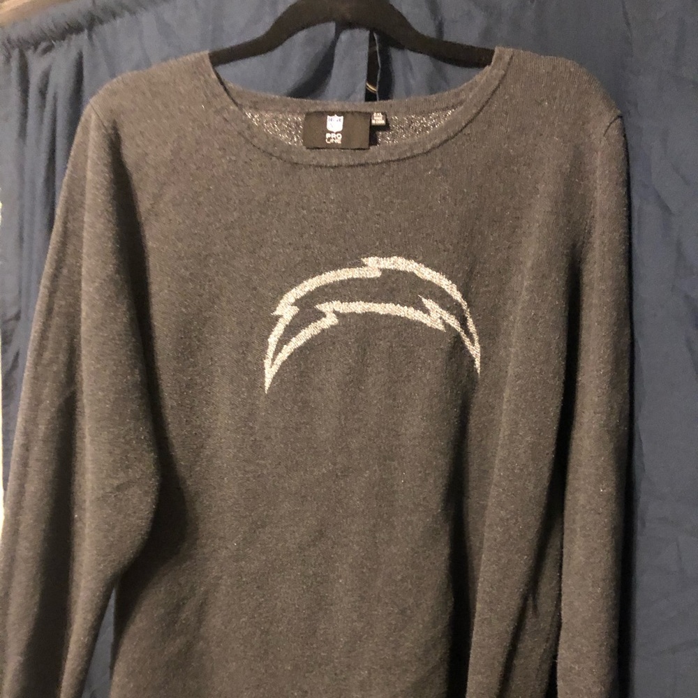 Chargers Sweater - Lighting Bolt is Glitter